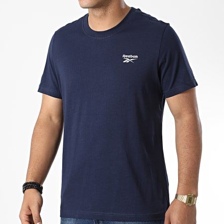 Reebok T-Shirt Ri Logo Poitrine Gauche Bleu HJ9930