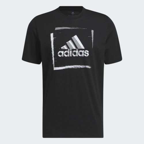 ADIDAS TWO-TONE STENCIL SHORT SLEEVE GRAPHIC TEE HS2519