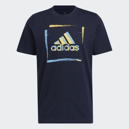 ADIDAS TWO-TONE STENCIL SHORT SLEEVE GRAPHIC TEE HS2520
