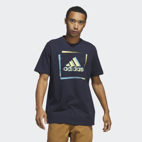 ADIDAS TWO-TONE STENCIL SHORT SLEEVE GRAPHIC TEE HS2520